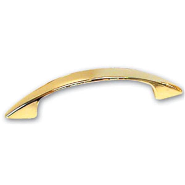 Hd Amerock Contemporary Brights 3 in. Bow Pull, Polished Brass A03416 3 - main